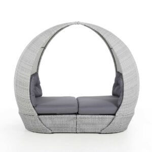 Alternative view of Z Ascot Rattan Daybed with Weatherproof Cushions
