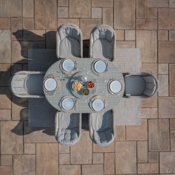Oxford 6 Seat Oval Dining Set - Image 12