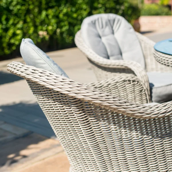 Oxford Heritage 4 Seat Round Rattan Dining Set - Image 9