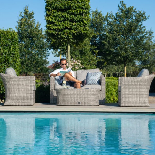 Oxford 2 Seat Rattan Sofa Set - Image 4