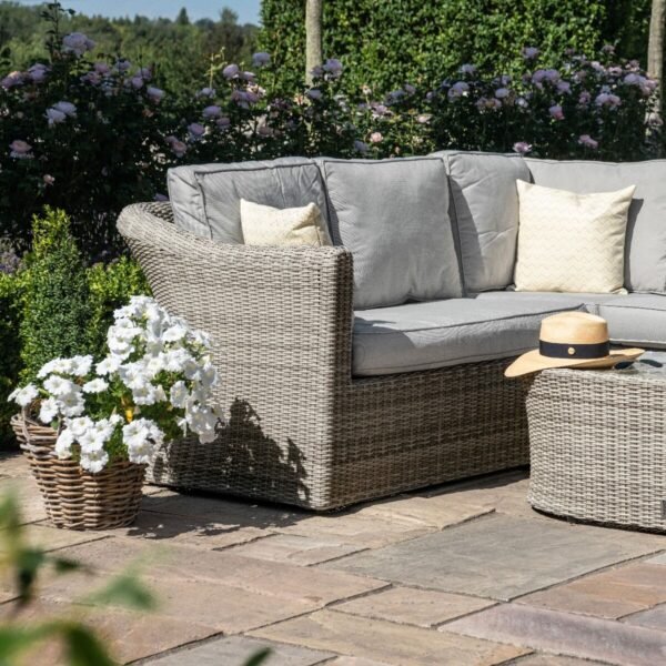 Oxford Small Rattan Corner Sofa Set - Image 3
